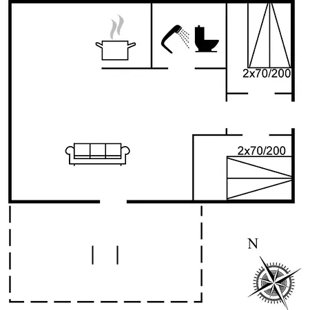 Nanouk - 500m From The Sea By Interhome Vejers Strand